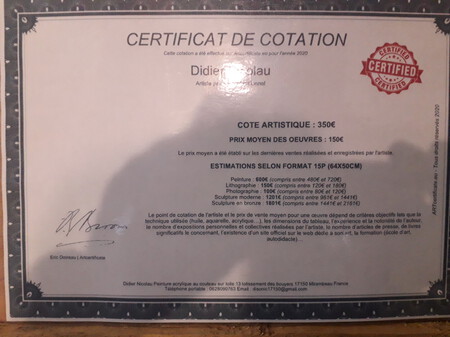 certificat de cotation 